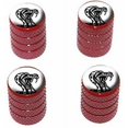 thumbnail image 1 of Rattlesnake Snake On White Cobra Tire Rim Wheel Aluminum Valve Stem Caps, Multiple Colors, 1 of 1