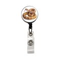 thumbnail image 1 of Rattlesnake Snake Reptile Watercolor Retractable Reel ID Badge Key Card Name Tag Holder with Clip, 1 of 7