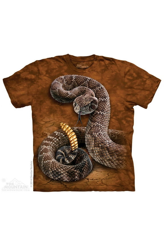 Rattlesnake T-Shirt by The Mountain - Adult & Youth Sizes (Large)