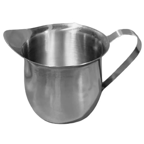 Rattleware Stainless Steel Brew Pitcher, Handle-Free, 8 oz, for Espresso Frothing