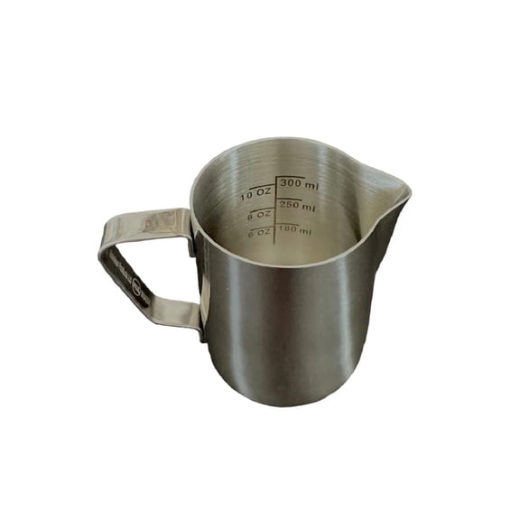 Rattleware Stainless Steel Macchiato Pitcher with Etched Measurements, 12 oz