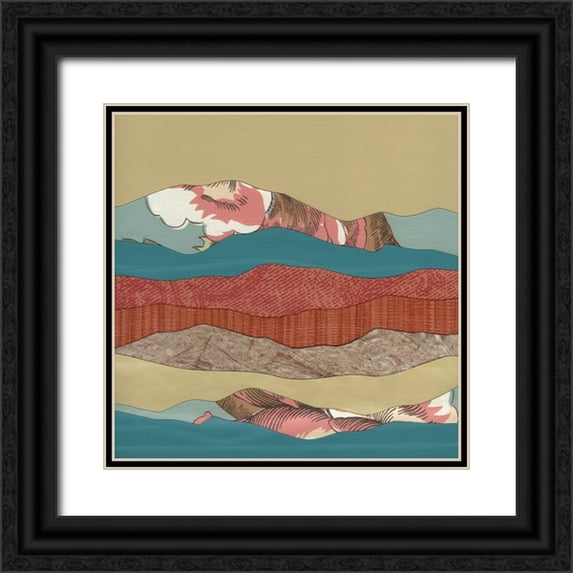 Rau, Lorelle 12x12 Black Ornate Wood Framed with Double Matting Museum Art Print Titled - Mountain Series #134