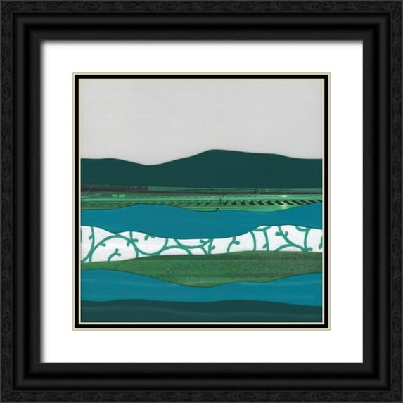Rau, Lorelle 12x12 Black Ornate Wood Framed with Double Matting Museum Art Print Titled - Mountain Series #95
