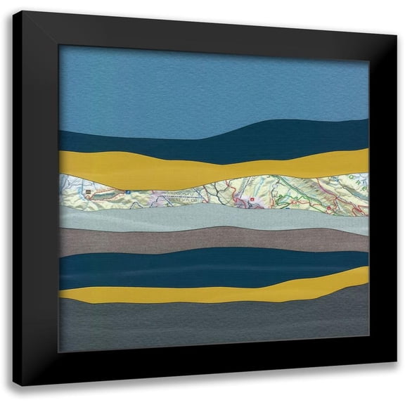 Rau, Lorelle 15x15 Black Modern Framed Museum Art Print Titled - Mountain Series #39