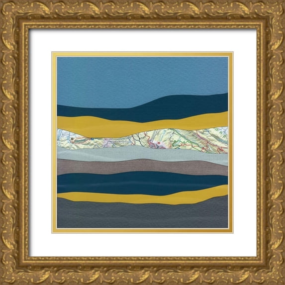 Rau, Lorelle 15x15 Gold Ornate Wood Framed with Double Matting Museum Art Print Titled - Mountain Series #39