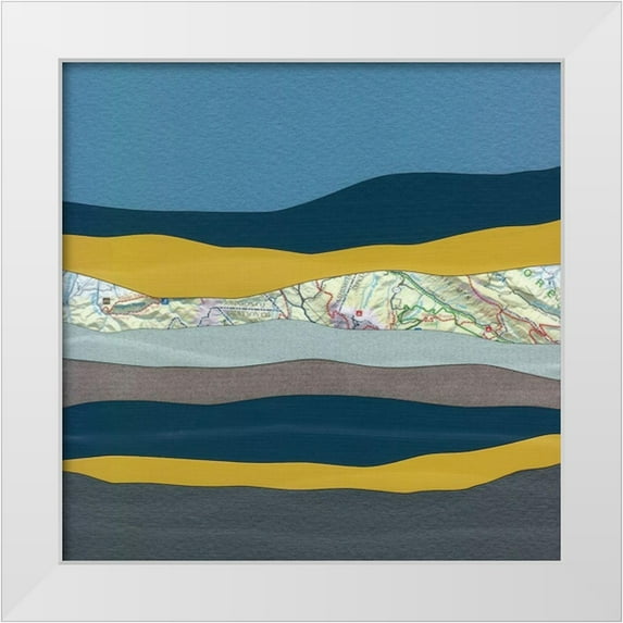 Rau, Lorelle 15x15 White Modern Wood Framed Museum Art Print Titled - Mountain Series #39