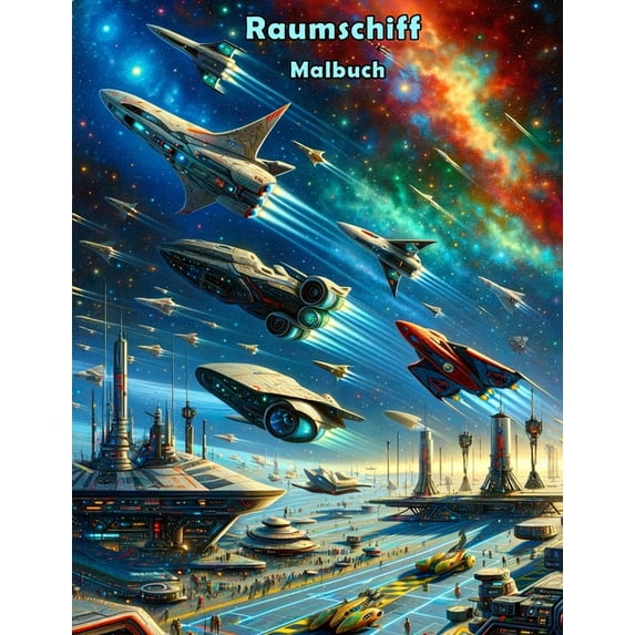 Raumschiff Malbuch, (Paperback)