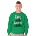 thumbnail image 1 of Raunchy Funny Tacos Tuesdays Burritos Unisex Plus Fleece Graphic Sweatshirt Brisco Brands 3X, 1 of 5