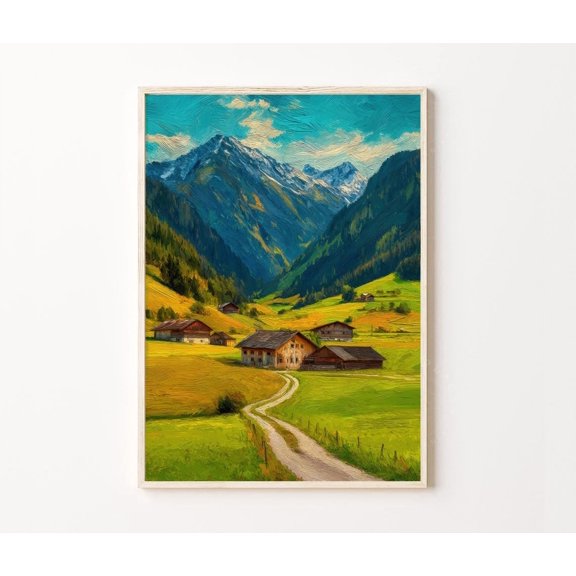 Rauris Austria Alpine Valley Home Decor Unframed Paper Print