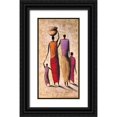 thumbnail image 1 of Rauscher, Michel 11x18 Black Ornate Wood Framed with Double Matting Museum Art Print Titled - Family Gathering, 1 of 4