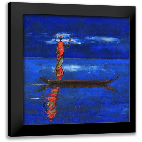 Rauscher, Michel 12x12 Black Modern Framed Museum Art Print Titled - Midnight Voyage 1