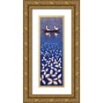 thumbnail image 1 of Rauscher, Michel 13x32 Gold Ornate Wood Framed with Double Matting Museum Art Print Titled - Cerulean Memories, 1 of 4