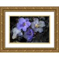 thumbnail image 1 of Rauscher, Michel 14x11 Gold Ornate Wood Framed with Double Matting Museum Art Print Titled - Floral Pond 2, 1 of 4