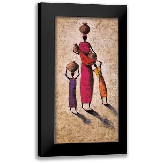 Rauscher, Michel 14x24 Black Modern Framed Museum Art Print Titled - Family Harmony