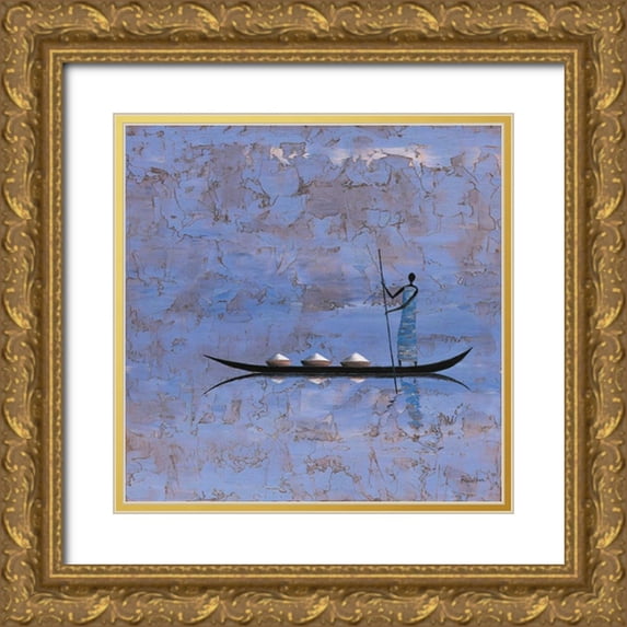Rauscher, Michel 15x15 Gold Ornate Wood Framed with Double Matting Museum Art Print Titled - Open Voyage
