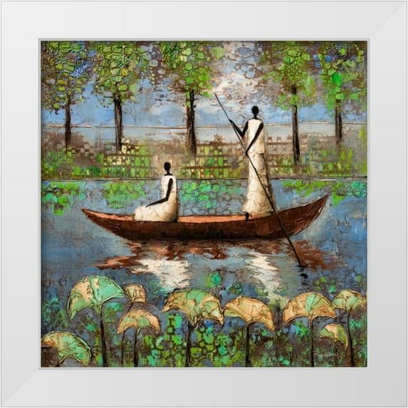 Rauscher, Michel 15x15 White Modern Wood Framed Museum Art Print Titled - Spirit River