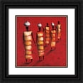 thumbnail image 1 of Rauscher, Michel 20x20 Black Ornate Wood Framed with Double Matting Museum Art Print Titled - To The Market, 1 of 4