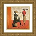 thumbnail image 1 of Rauscher, Michel 20x20 Gold Ornate Wood Framed with Double Matting Museum Art Print Titled - By The Fields, 1 of 4