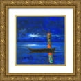 thumbnail image 1 of Rauscher, Michel 20x20 Gold Ornate Wood Framed with Double Matting Museum Art Print Titled - Midnight Voyage 2, 1 of 4
