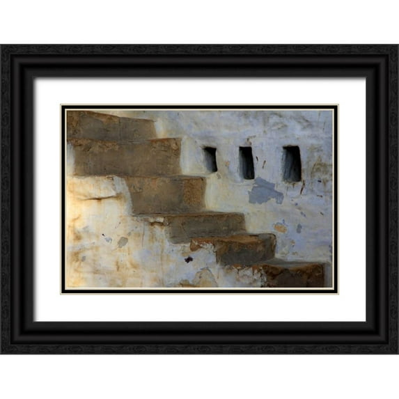 Rauscher, Michel 32x23 Black Ornate Wood Framed with Double Matting Museum Art Print Titled - Global Steps 2