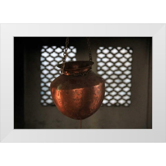 Rauscher, Michel 32x23 White Modern Wood Framed Museum Art Print Titled - Global Vessel 2