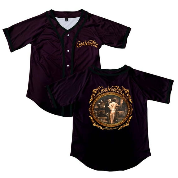 Rauw Alejandro Cosa Nuestra Album Button V-Neck Shirt Women Men Short Sleeve Streetwear Clothes