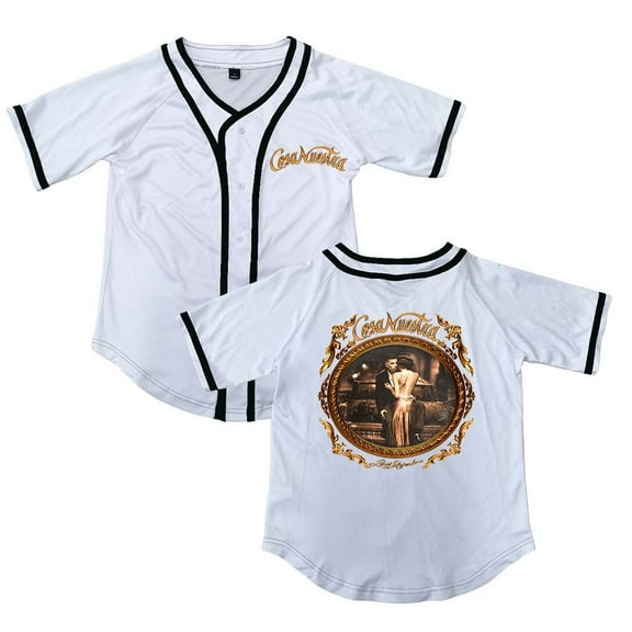 Rauw Alejandro Cosa Nuestra Album Button V-Neck Shirt Women Men Short Sleeve Streetwear Clothes