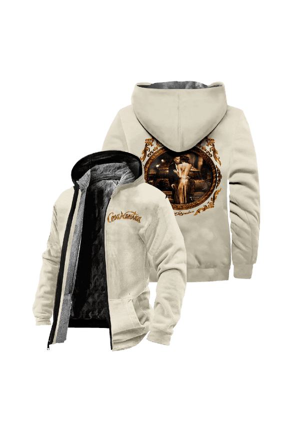 Rauw Alejandro Cosa Nuestra Album Zipper Hoodies Unisex Jacket Parkas Long Sleeve Streetwear Winter Coat