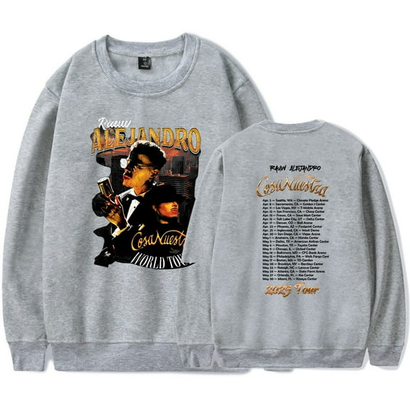 Rauw Alejandro Cosa Nuestra Concert Merch Tour Long Sleeve Crewneck Sweatshirt For Men/Women Unsiex Streetwear