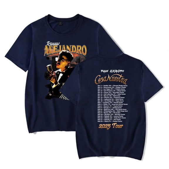 Rauw Alejandro Cosa Nuestra Concert Merch Tour T-Shirt Women/Men Unisex Summer Short Sleeve Tshirt Streetwear