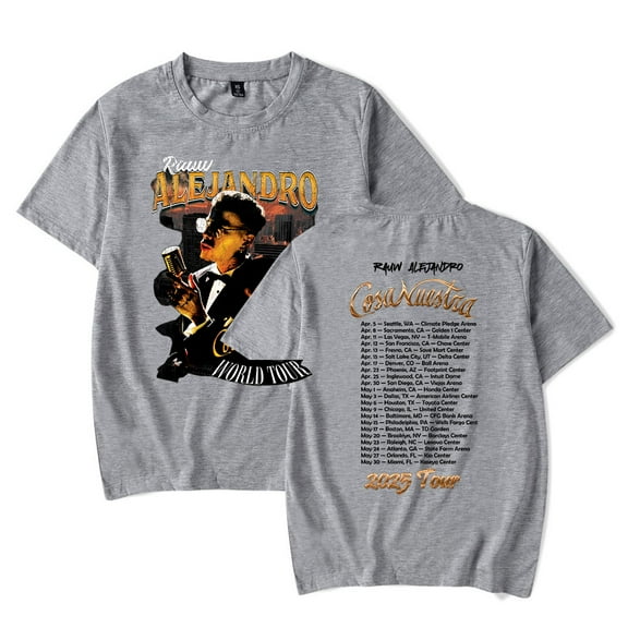 Rauw Alejandro Cosa Nuestra Concert Merch Tour T-Shirt Women/Men Unisex Summer Short Sleeve Tshirt Streetwear