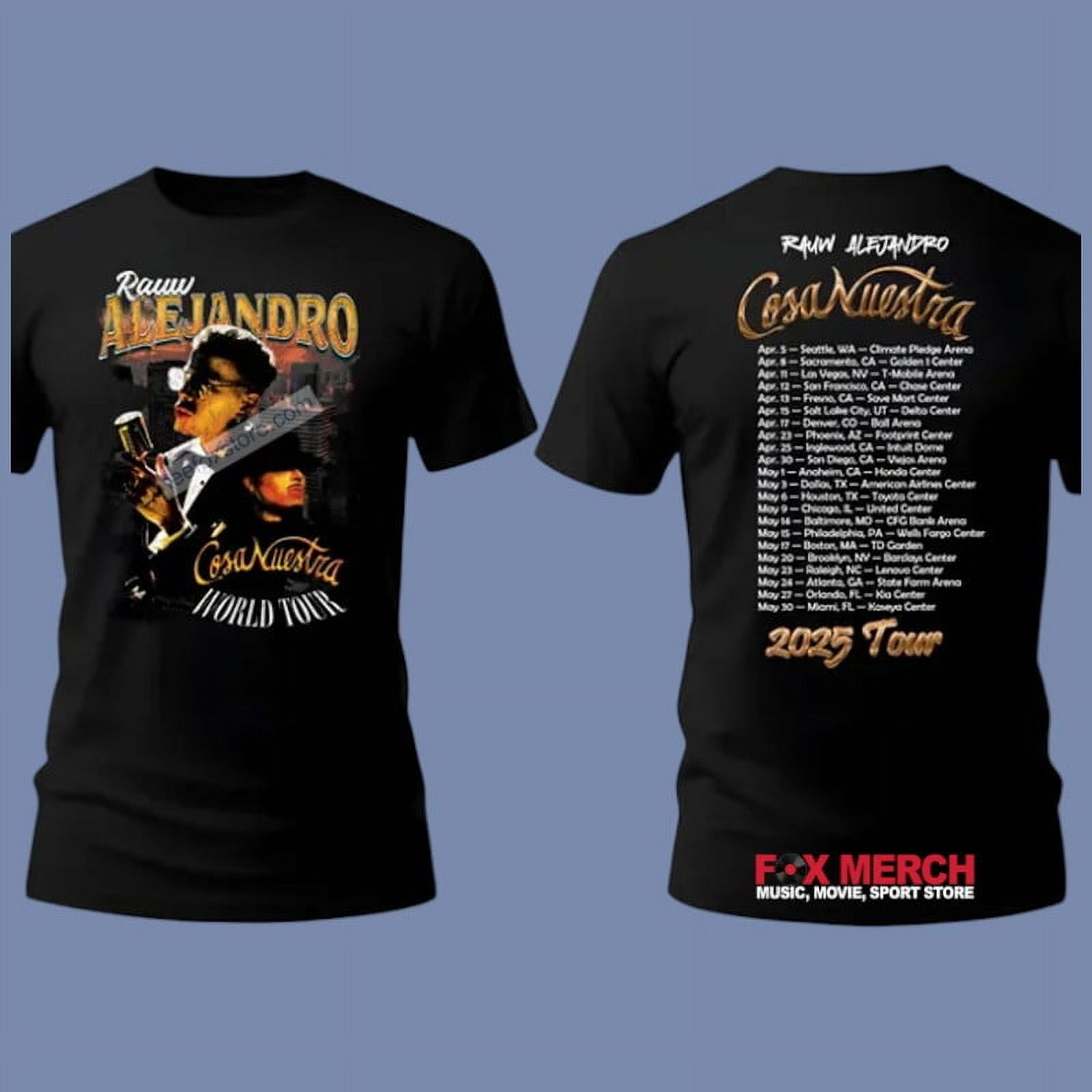 Rauw Alejandro Cosa Nuestra Concert Tour 2025 TShirt For Fans