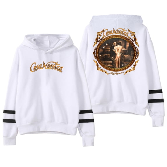 Rauw Alejandro Cosa Nuestra Hoodie Pocketless Parallel Bars Sleeve Streetwear Women Men Sweatshirts