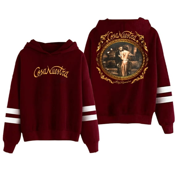 Rauw Alejandro Cosa Nuestra Hoodie Pocketless Parallel Bars Sleeve Streetwear Women Men Sweatshirts