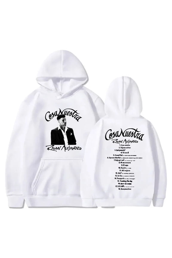 Rauw Alejandro Cosa Nuestra Hoodies Tracklist Pullovers Cosplay Women Men Fashion Hooded Sweatshirts