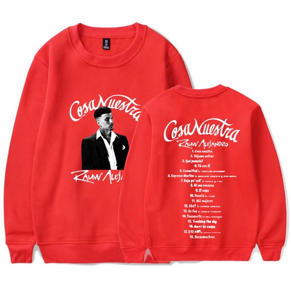 Rauw Alejandro Cosa Nuestra Merch Crewneck Sweatshirts Winter Women Men Fashion Long Sleeve T-Shirts
