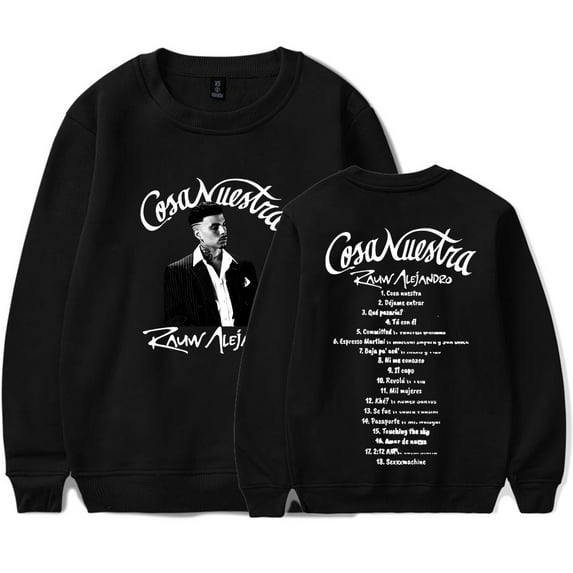 Rauw Alejandro Cosa Nuestra Merch Crewneck Sweatshirts Winter Women Men Fashion Long Sleeve T-Shirts