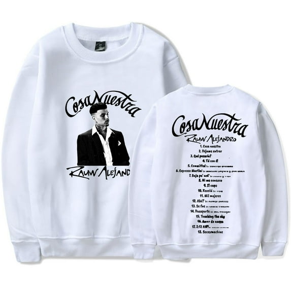 Rauw Alejandro Cosa Nuestra Merch Crewneck Sweatshirts Winter Women Men Fashion Long Sleeve T-Shirts