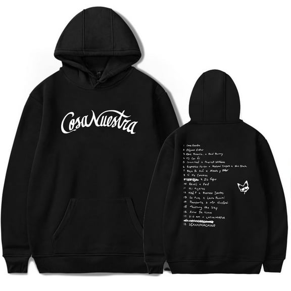 Rauw Alejandro Cosa Nuestra Merch Hoodie Men/Women Unisex Winter Long Sleeve Sweatshirt Pullover Fashion Streetwear