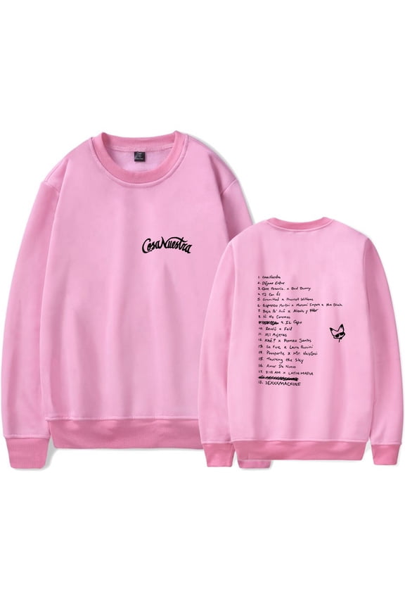 Rauw Alejandro Cosa Nuestra Merch Sweatshirt Women Men Casual Crewneck Long Sleeve Pullover Clothes