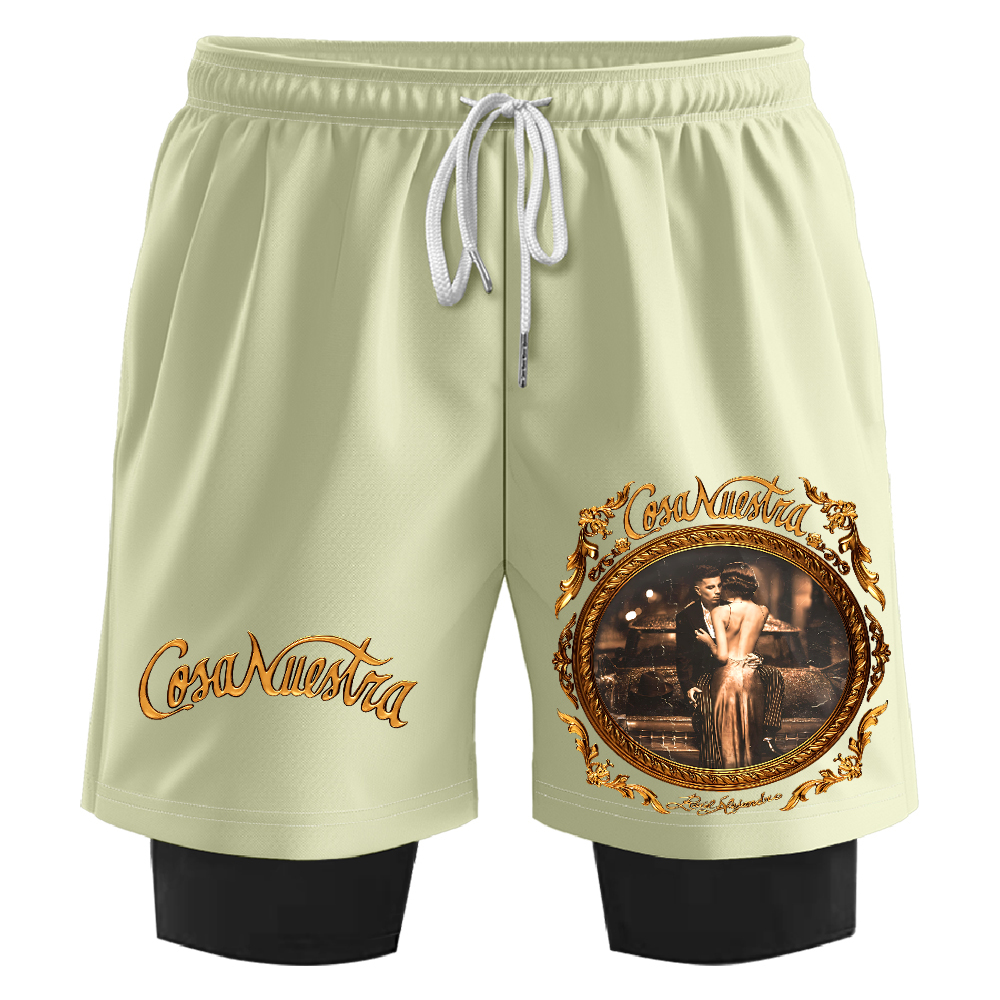 Rauw Alejandro Cosa Nuestra Sweatshorts Women Men's 2 in 1 Running ...