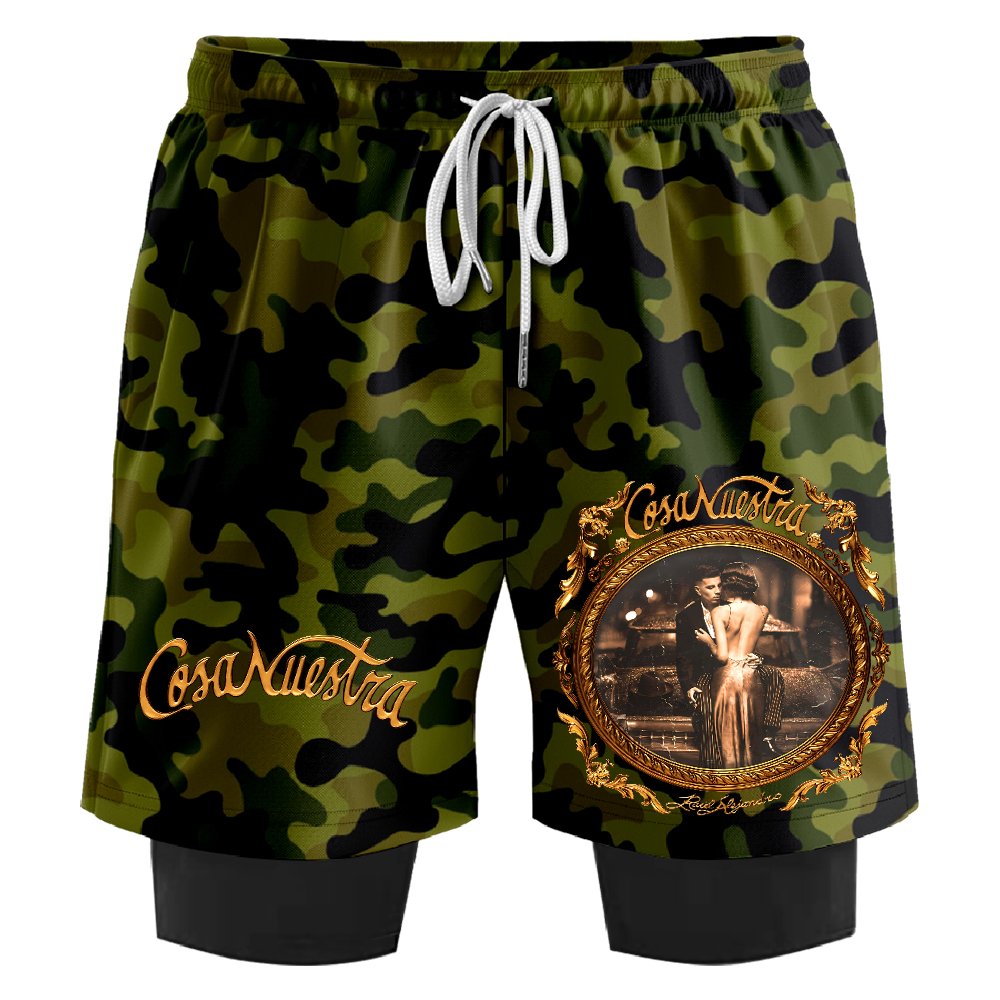 Rauw Alejandro Cosa Nuestra Sweatshorts Women Men's 2 in 1 Running ...