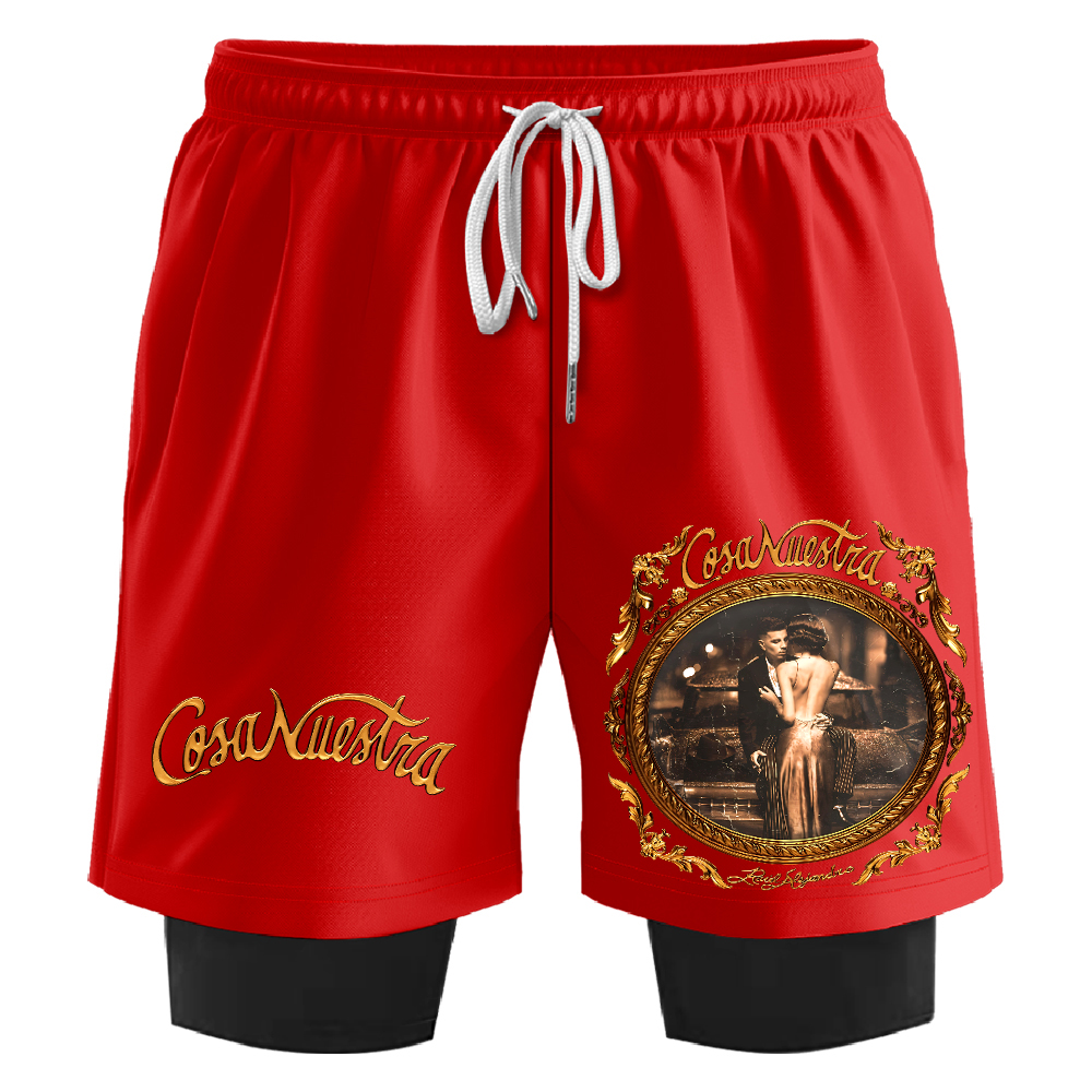Rauw Alejandro Cosa Nuestra Sweatshorts Women Men's 2 in 1 Running ...