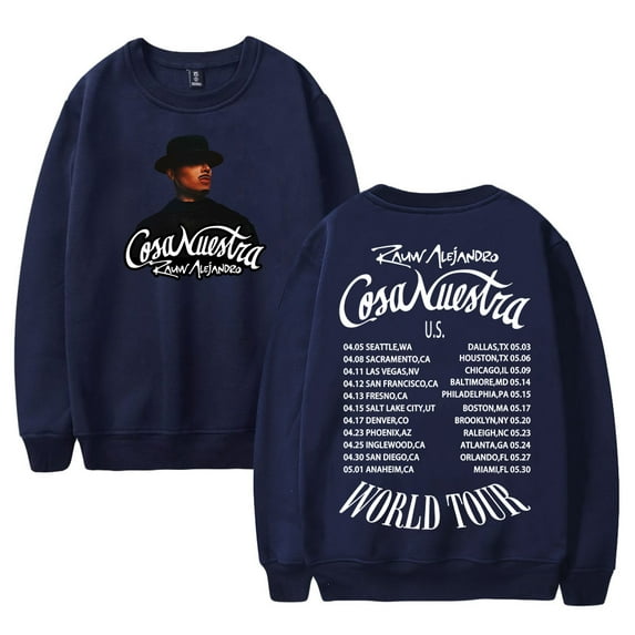 Rauw Alejandro Cosa Nuestra Tour 2025 Crewneck Long Sleeve Streetwear Women Men Sweatshirt