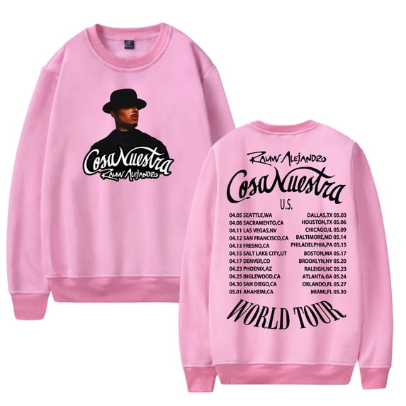 Rauw Alejandro Cosa Nuestra Tour 2025 Crewneck Long Sleeve Streetwear Women Men Sweatshirt