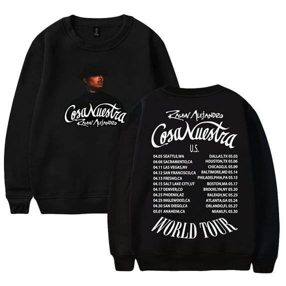 Rauw Alejandro Cosa Nuestra Tour 2025 Crewneck Long Sleeve Streetwear Women Men Sweatshirt