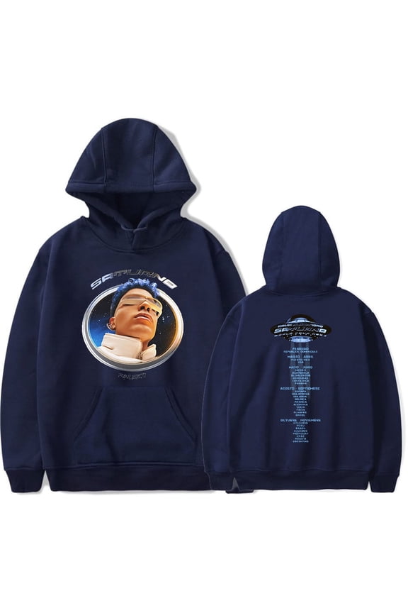 Rauw Alejandro Hoodies Saturno Album Hoodie Women Men Sweatshirts Long Sleeve Hip Hop Pullovers Sweater