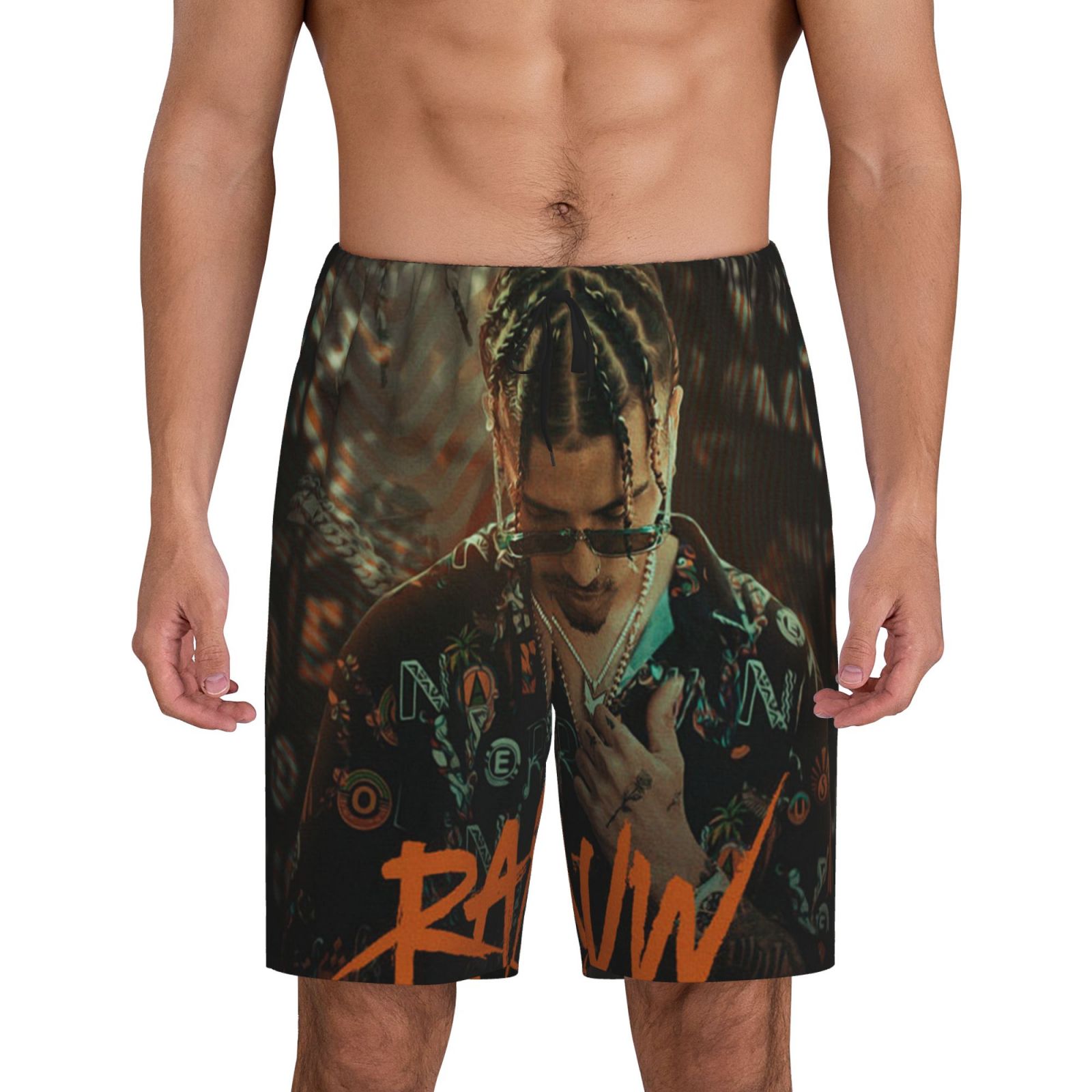 Rauw Alejandro Men's Short Pajama Pants Lightweight Daily Lounge Shorts ...