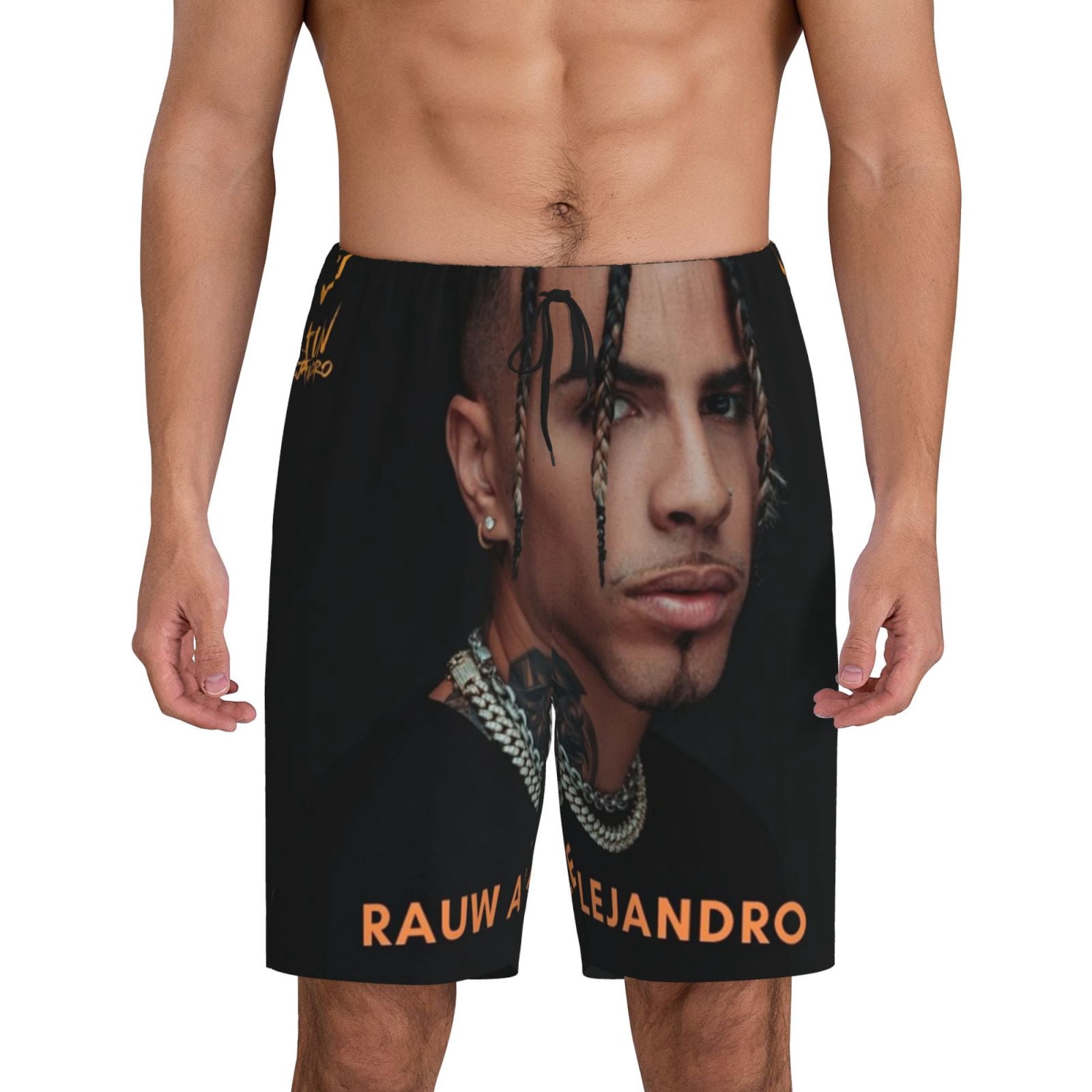 Rauw Alejandro Men's Short Pajama Pants Lightweight Daily Lounge Shorts ...