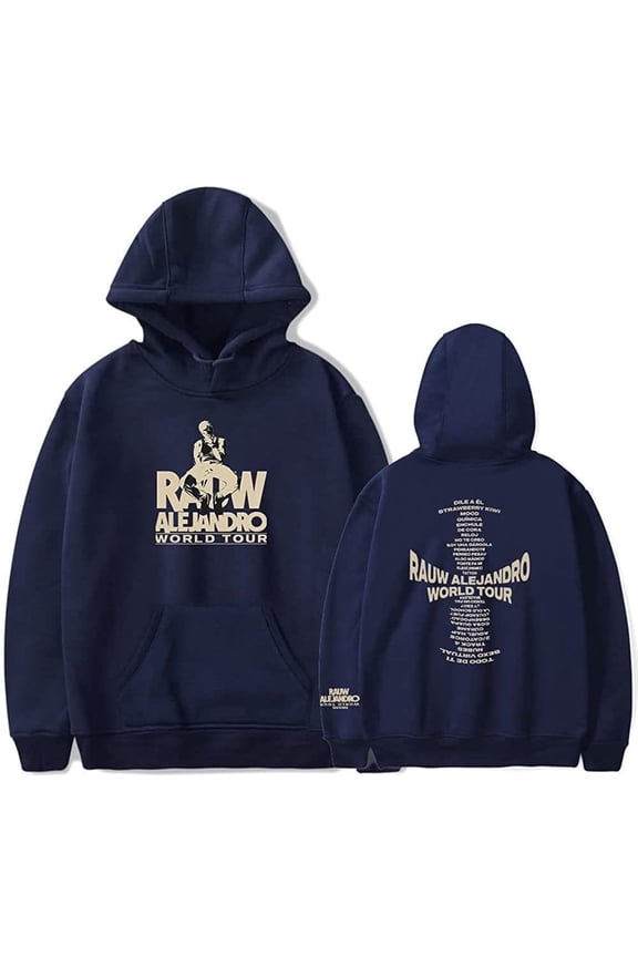 Rauw Alejandro Merch Hoodie 2022 World Tour Sweatshirts Casual Long Sleeve Hoodies Pullover